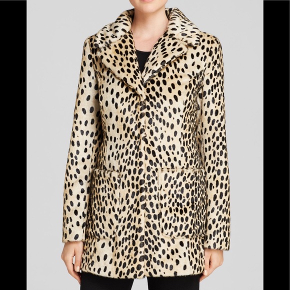 Guess Jackets & Blazers - Guess Faux Leopard Fur Jacket